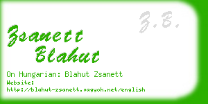 zsanett blahut business card